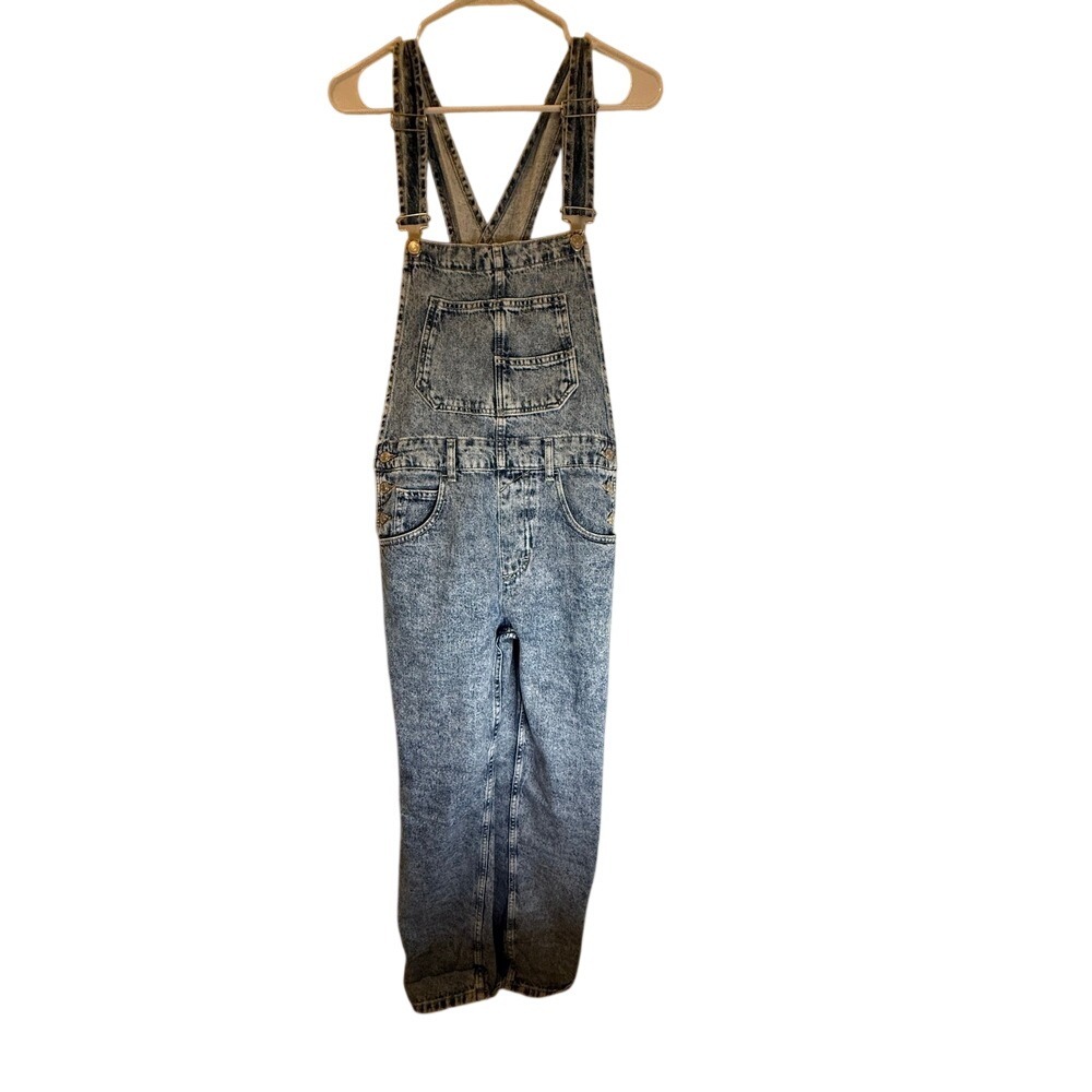 We The Free Blue Denim Overalls